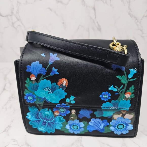 NWT Loungefly Disney Pixar Brave Merida & Family Botanical Crossbody Bag - BoxLu - Picture 1 of 4